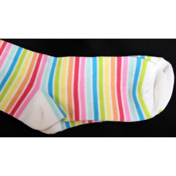 2008 Gymboree Spring Rainbow 3pc Striped Skorts Socks Candy Skirt sz 7 Spring - Picture 10 of 10